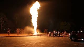 Volunteer firefighters tackle pressurized container fires at handson training course [upl. by Reema743]