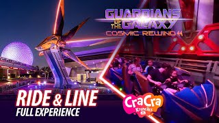 Guardians of the Galaxy Cosmic Rewind EPCOT POV Full Ride amp line Experience at Disneyland HD 4K FUN [upl. by Fortin]