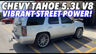 2013 Chevy Tahoe 53L V8 Exhaust Sound w Vibrant Street Power Muffler [upl. by Eissat16]