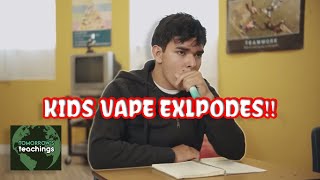 KIDS VAPE EXPLODES YOU WONT BELIEVE IT [upl. by Kato36]