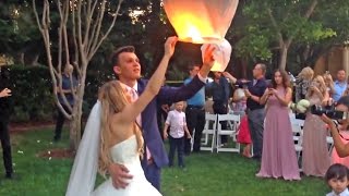 Julian amp Lera Wedding May 29th 2016 Sky Lanterns [upl. by Htiduj378]