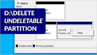 How to delete undeletable Recovery Partition on disk drive in Windows [upl. by Jeralee]