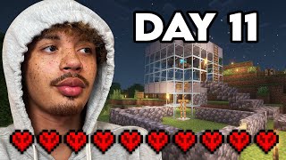 Creating A SILVERFISH FARM In Minecraft DAY 11 [upl. by Lawler]