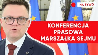 Konferencja Szymona Hołowni ws Kamińskiego i Wąsika [upl. by Euqinmod]