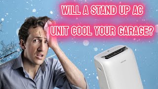 Can A Stand Up AC Unit Cool Your Garage Toshiba 8000 BTU [upl. by Elissa]