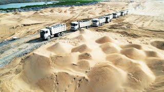 Good Experience Dump Trucks Management Transporting Rocks For Dozer Repair One Trucks Stuck Recovery [upl. by Kristoforo]