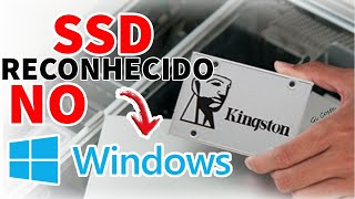 Como formatar e reconhecer o SSD no windows 10 [upl. by Pincince]