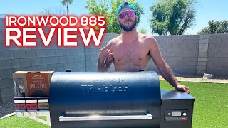 Traeger Ironwood 885 Review  Cookin and Kickin with Mike [upl. by Hanselka119]