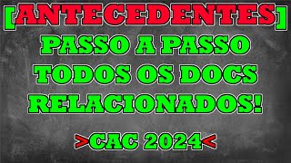 PASSO A PASSO ANTECEDENTES PARA PROCESSOS VIA SISGCORP  2024 [upl. by Aisaim]