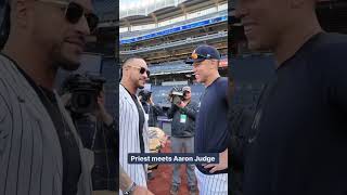 JUAN SOTO Y AARON JUDGE JUNTO A ARCHER OF INFAMY DAMIAN PRIEST CAMPEON DE LA WWE ⚾️🔥🔥🔥 [upl. by Haran]