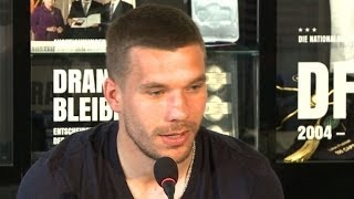 Podolski quotIch fahre nicht nach Brasilien um Urlaub zu machenquot [upl. by Chladek]