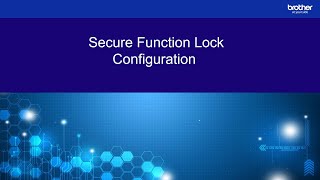 Secure Function Lock SFL Configuration [upl. by Assila36]