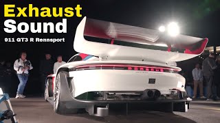 Porsche 911 GT3 R Rennsport Exhaust Sound [upl. by Anierdna]