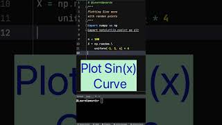 Python Tutorial Plot a Sine Wave with 3 Lines of Code [upl. by Soalokin]