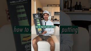 How to putt better  the best putting mat Wellputt mat shorts ⛳️🏌️‍♂️ [upl. by Anialem]