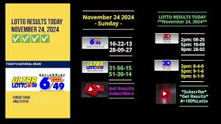 900 pm live PCSO LOTTO DRAW NOVEMBER 24 2024 [upl. by Leugimesoj]