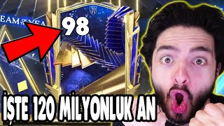 98 GEN 120 MİLYON KASTIM  DEHŞET TOTY PAKET AÇILIMI FC Mobile [upl. by Wilkie]