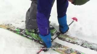 Backcountry skiing tip  Locking your Dynafit tech bindings [upl. by Arinaid]