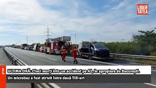 ULTIMA ORĂ Cinci morți întrun accident pe A1 în apropiere de București Libertatea [upl. by Stolzer]