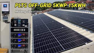 INSTAL SISTEM PLTS OFFGRID 15KWP 10000WATT [upl. by Babcock133]