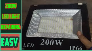 200W LED LIGHT REPAIRING [upl. by Ilrahs]