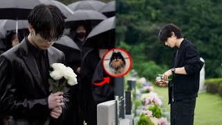 48 minutes later the moment Jungkook and V BTS were present at Yontans funeral [upl. by Ehman425]