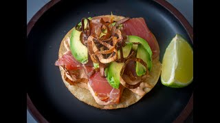 How to make Peruvian Tuna Tiradito Tostadas with Chef John Beilfuss [upl. by Hardwick]