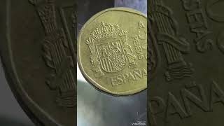 spain 500 pesetas 1989 worth moneypesetascoinsmoney [upl. by Legra]