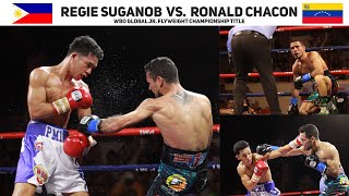 Regie Suganob vs Ronald Chacon FULL BOXING HIGHLIGHTS  WBO Global Jr Flyweight Championship Title [upl. by Adrianne]