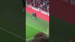 West Ham United Edson Alvarez gets sent off but goes wrong way 😂 nffc westham vlog youtubers [upl. by Jerol]