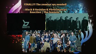 Block B Reunion Reaction  The Seasons Performances [upl. by Eolande116]