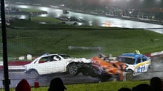 Banger Racing Civil War 18 North Vs South Hednesford Hills Raceway 2017 [upl. by Aytnahs234]