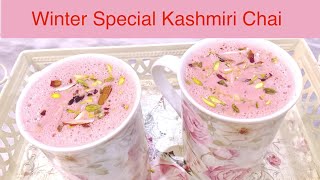 Kashmiri Chai Recipe  Winter Special Pink Tea  WITH IMT KITCHEN [upl. by Honebein791]