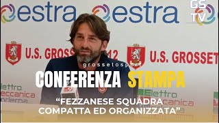 Gstv conferenza stampa di mister Consonni alla vigilia di Fezzanese  Us Grosseto [upl. by Adiana]