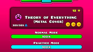 dj Nate  Theory of Everything Metal Cover  Geometry Dash [upl. by Ohcirej]