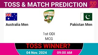 Pakistan vs Australia toss prediction  today toss prediction  1st Odi match 2024 [upl. by Ellehcear120]