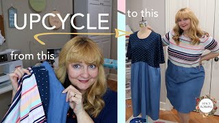 Upcycle a Tshirt into a Dress  2 projects this week [upl. by Eelasor34]