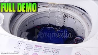 Top Load Fully Automatic Washing Machine Demo ✔️ How To Use Washer And Dryer [upl. by Luca]