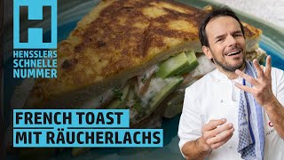 Schnelles Würziger French Toast mit Räucherlachs Rezept von Steffen Henssler [upl. by Aynek]