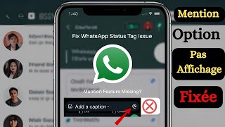 Comment réparer loption de mention détat WhatsApp qui ne saffiche pas [upl. by Waylon]