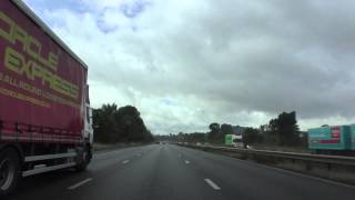 Driving On The M5 Motorway From Taunton Deane Services To M5 Motorway J31 Plymouth A38 England [upl. by Nemzzaj199]