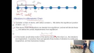 Introduction to Solid State Physics Lecture 5 Onedimensional models of vibrations in solids [upl. by Gemmell]