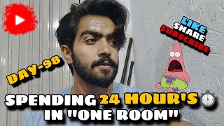 Spending 24 HOURS In quotONE ROOMquot😱DAILY VLOGS98mates media [upl. by Aicertal]