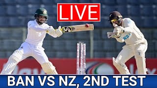 BAN vs NZ Live 2nd Test Match  Bangladesh vs New Zealand  Live Cricket Score  T Sports Live ban [upl. by Ellehcan671]