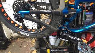 SRAM Eagle 1x12 Setup on Salsa Bucksaw Fat Bike [upl. by Oremor567]