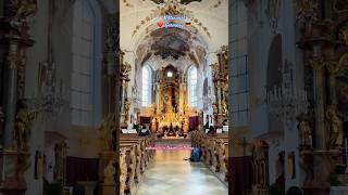 This is📍Germany Mittenwald St Peter’s church travel bavariagermany bavaria beautiful shorts [upl. by Eaneg]