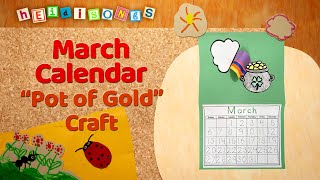 March Calendar  Crafts with Miss Kim [upl. by Llenyr]