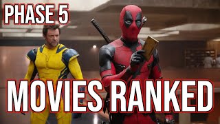 Ranking ALL MCU Movies  Phase 5 [upl. by Craggie452]