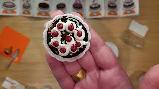 Mini Brands Create Cherry Chocolate Cake [upl. by Ihcur]