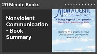 Nonviolent Communication  Book Summary [upl. by Aivax]